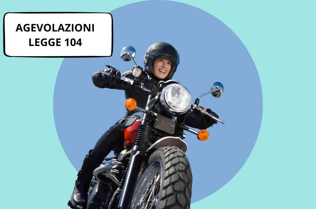 benefici economici legge 104 per acquisto moto