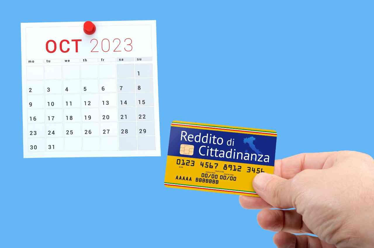 pagamento reddito di cittadinanza mese di ottobre